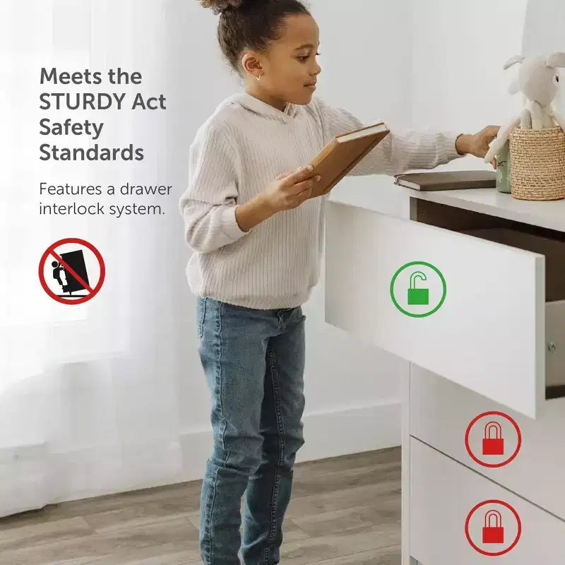 Meuble TV moderne urbain avec 2 tiroirs pour téléviseurs jusqu'à 75", pieds en métal