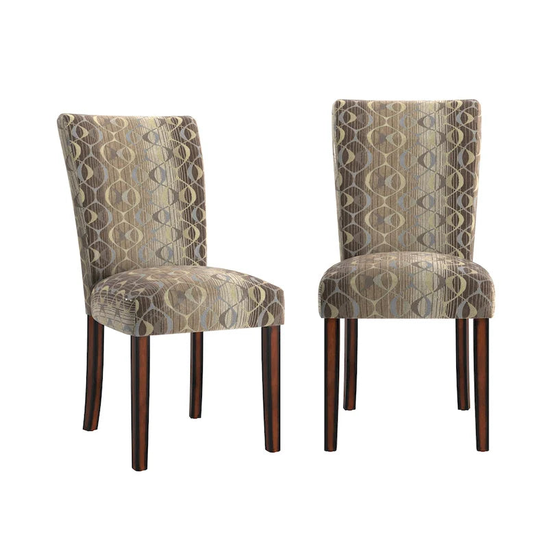 Chaises de salle à manger Dinant Print Parsons (Lot de 2)