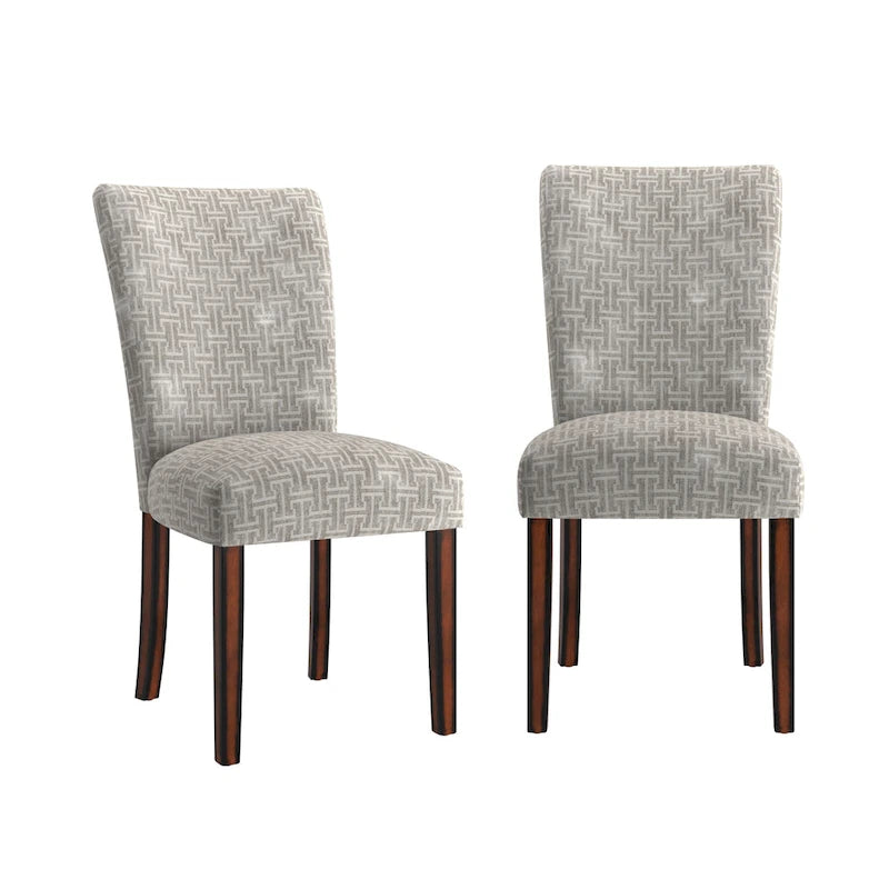 Chaises de salle à manger Dinant Print Parsons (Lot de 2)