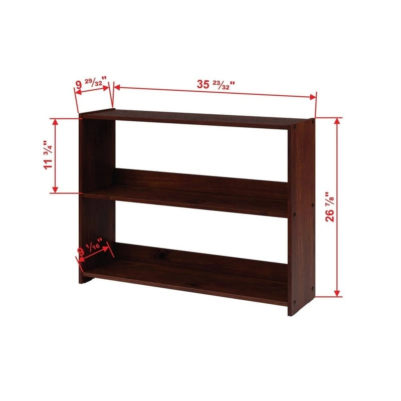 Lit surélevé bas avec bureau Donco Kids pour enfants, format double