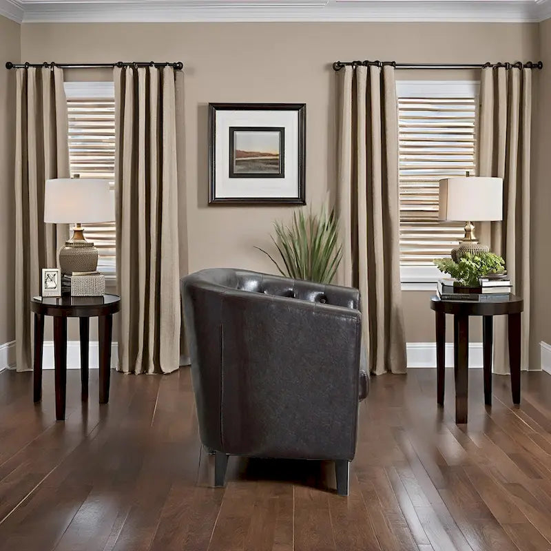 Causeuse en similicuir capitonné de style Mid-Century Modern - Canapé causeuse confortable