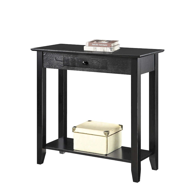 Convenience Concepts American Heritage Table d'entrée 1 tiroir avec étagère