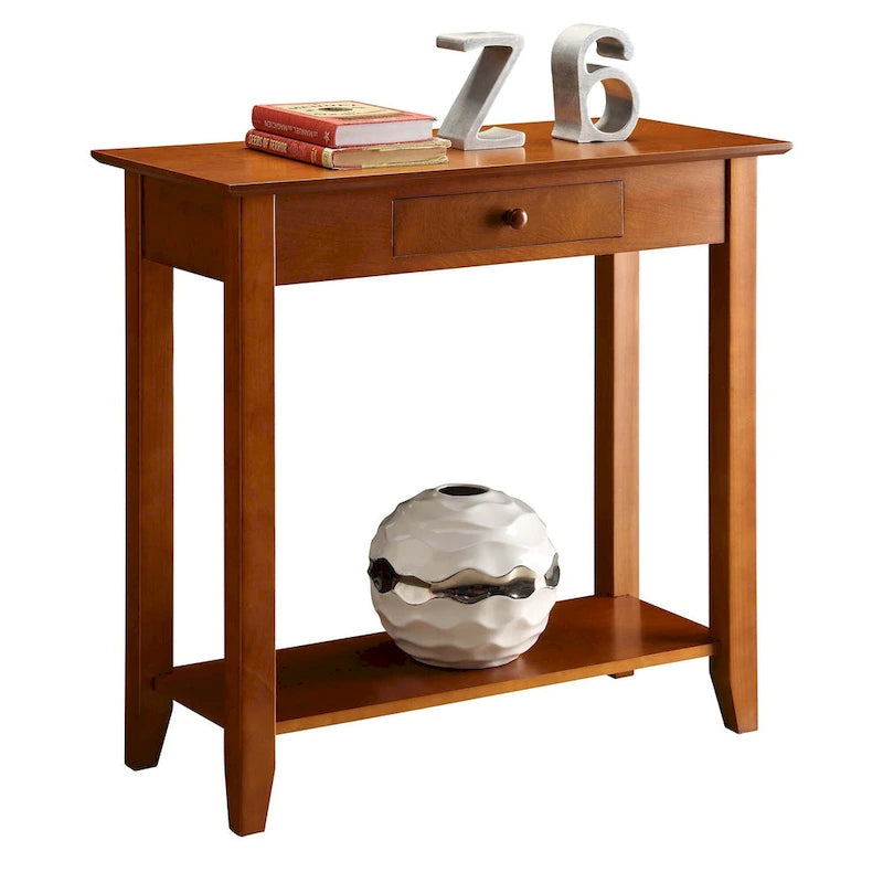 Convenience Concepts American Heritage Table d'entrée 1 tiroir avec étagère