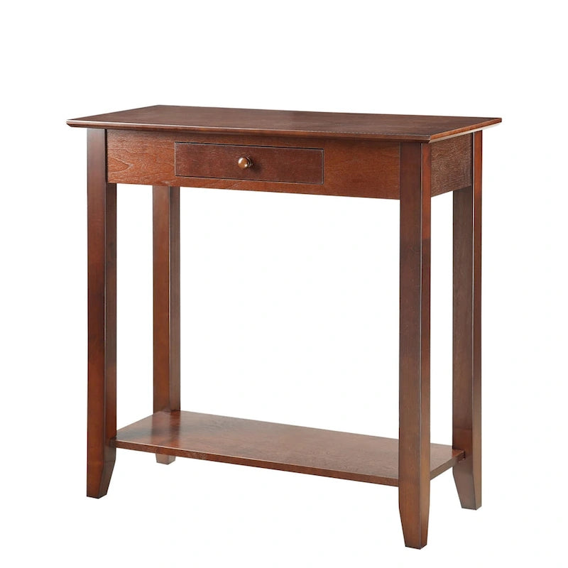Convenience Concepts American Heritage Table d'entrée 1 tiroir avec étagère