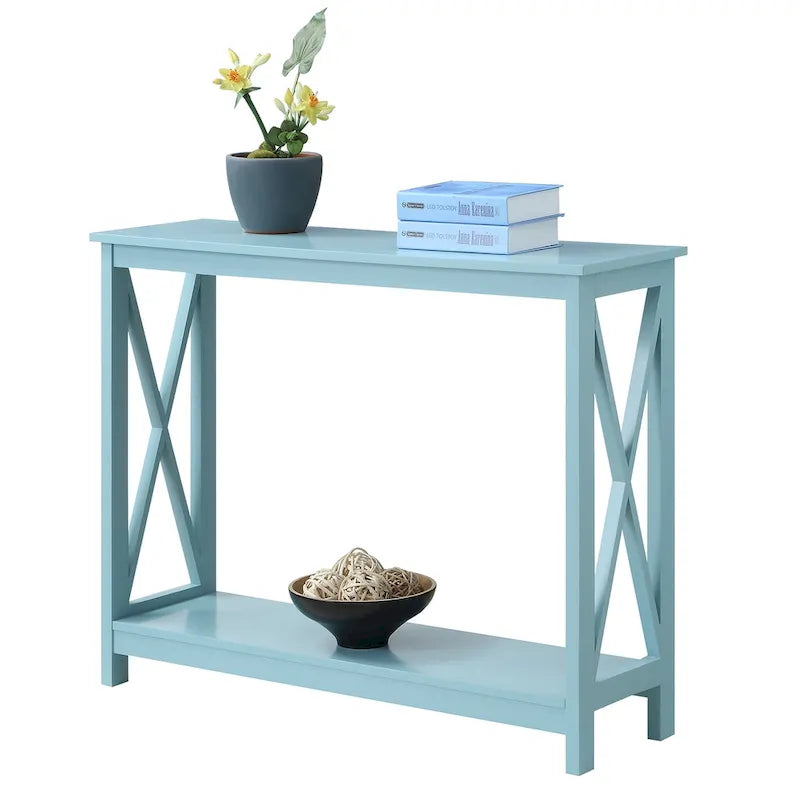 Console de salon avec étagère Oxford de Convenience Concepts