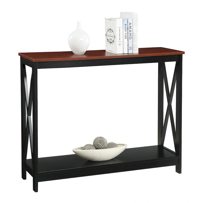 Console de salon avec étagère Oxford de Convenience Concepts