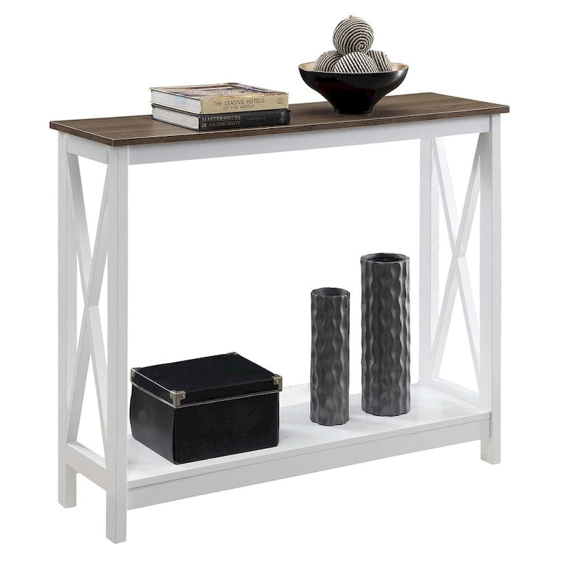 Console de salon avec étagère Oxford de Convenience Concepts