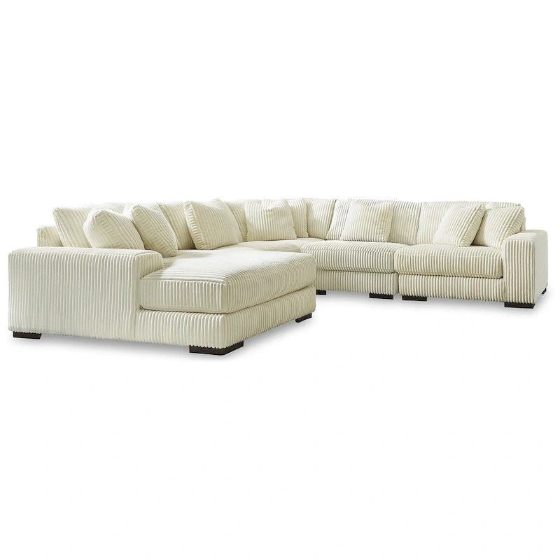 Signature Design by Ashley Lindyn - Sectionnel 5 places avec méridienne – 133 larg. x 133 prof. x 38 haut.