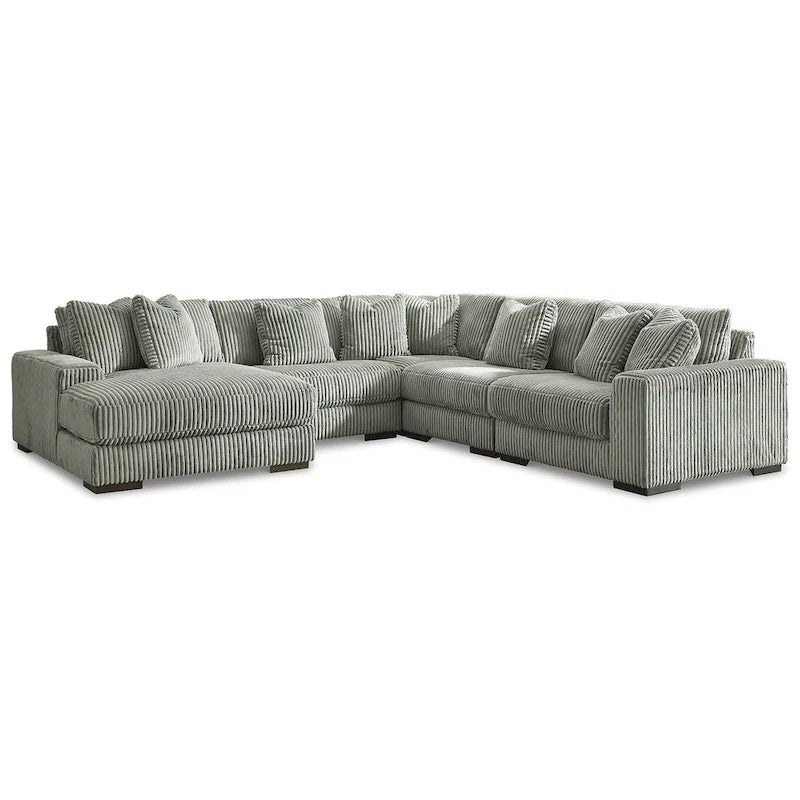 Signature Design by Ashley Lindyn - Sectionnel 5 places avec méridienne – 133 larg. x 133 prof. x 38 haut.