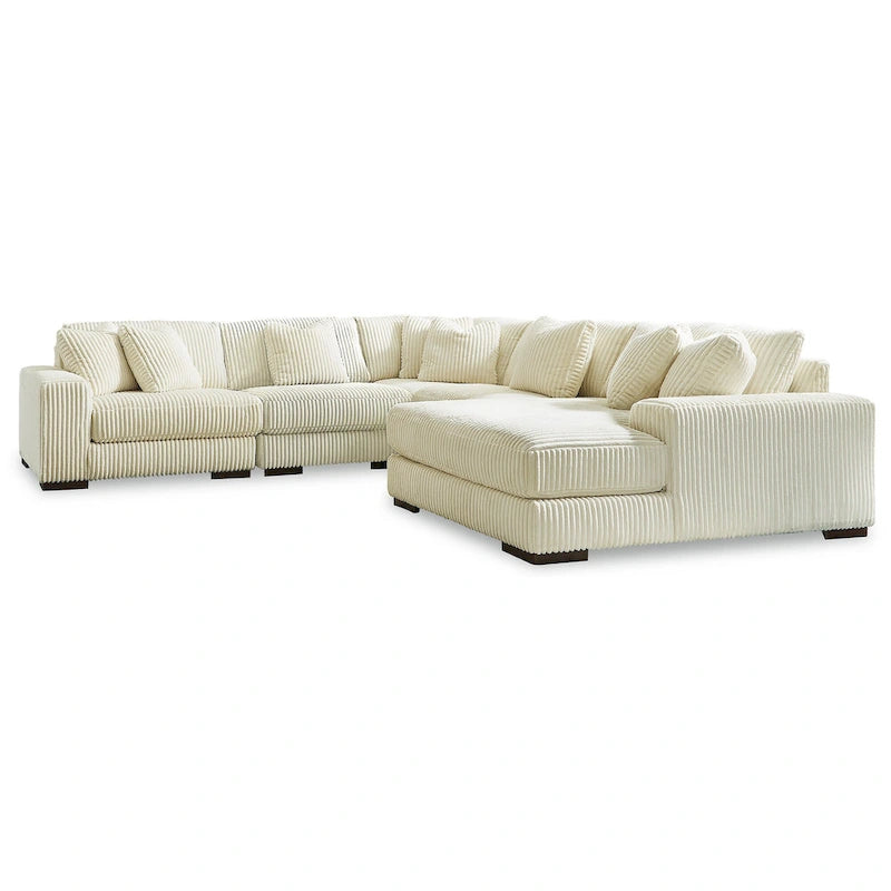 Signature Design by Ashley Lindyn - Sectionnel 5 places avec méridienne – 133 larg. x 133 prof. x 38 haut.