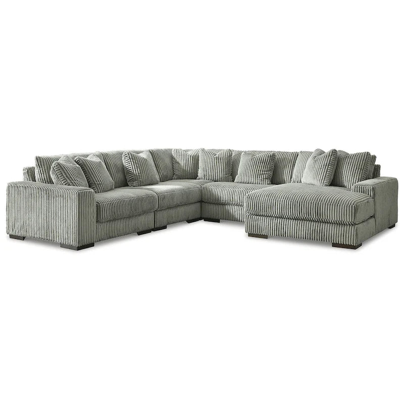 Signature Design by Ashley Lindyn - Sectionnel 5 places avec méridienne – 133 larg. x 133 prof. x 38 haut.