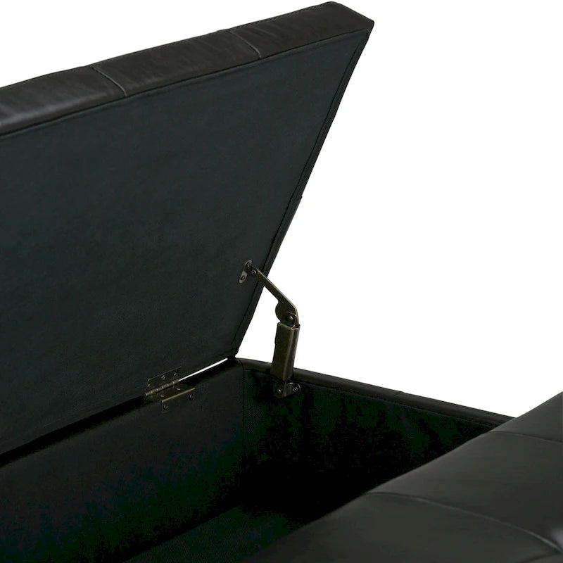 WYNDENHALL Lancaster Pouf de table carré contemporain de 36 po de large