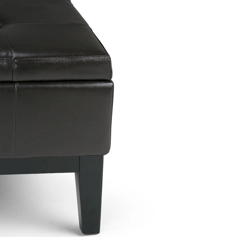 WYNDENHALL Lancaster Pouf de table carré contemporain de 36 po de large