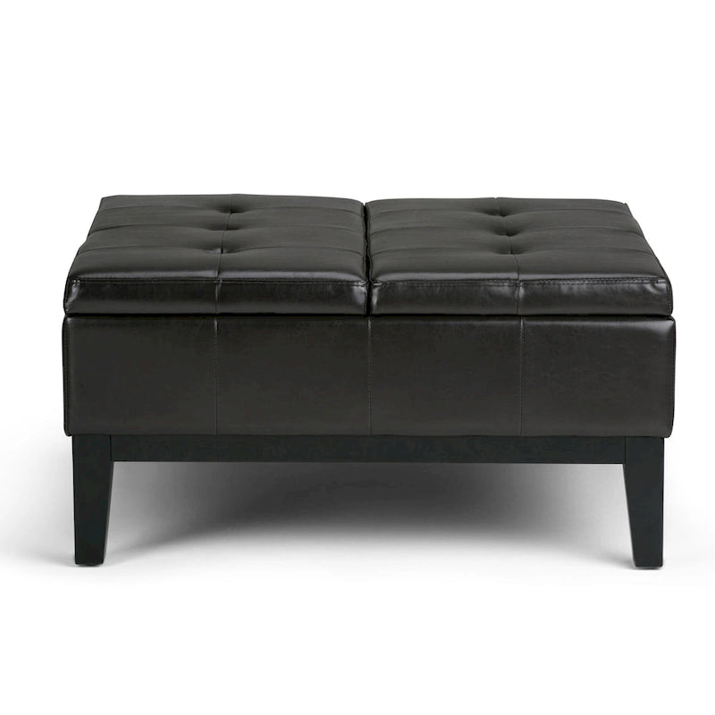 WYNDENHALL Lancaster Pouf de table carré contemporain de 36 po de large