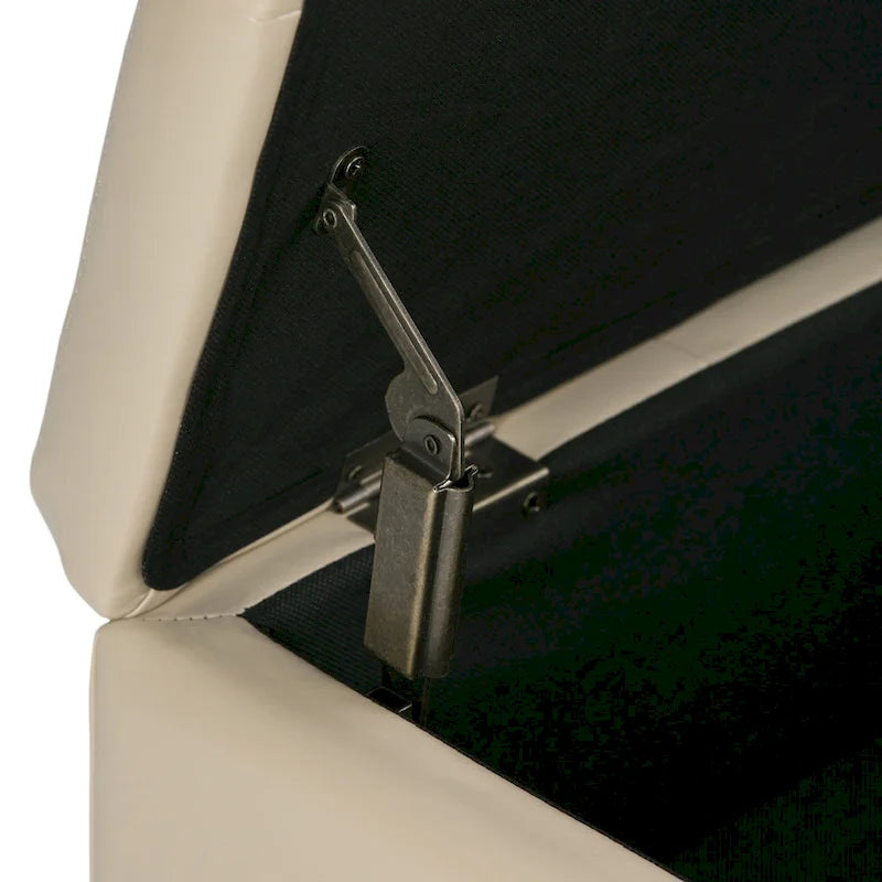 WYNDENHALL Lancaster Pouf de table carré contemporain de 36 po de large
