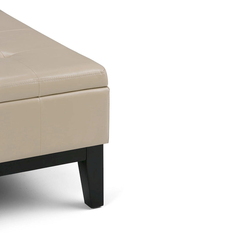 WYNDENHALL Lancaster Pouf de table carré contemporain de 36 po de large