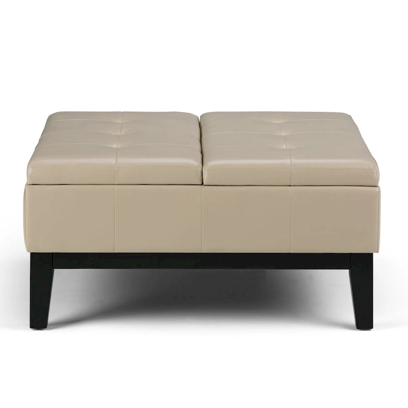 WYNDENHALL Lancaster Pouf de table carré contemporain de 36 po de large