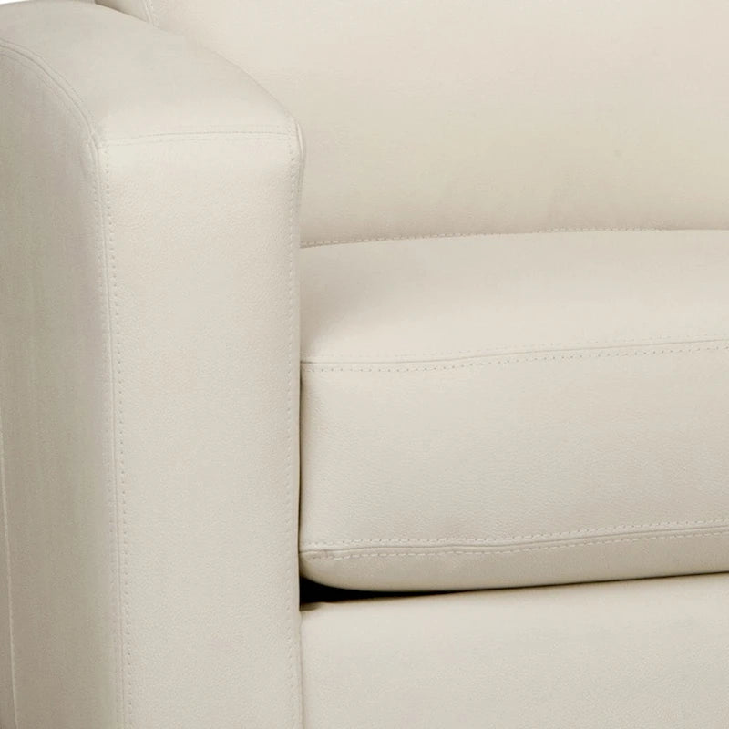 Ensemble canapé et fauteuil en cuir pleine fleur italien Bryce