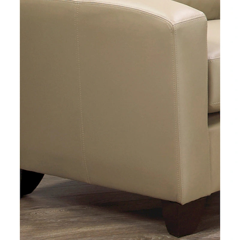 Ensemble canapé et fauteuil en cuir pleine fleur italien Bryce