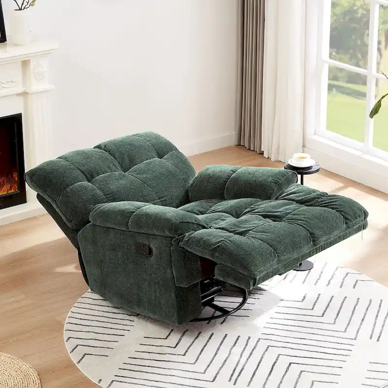 Fauteuil inclinable, pivotant à 360 degrés, moderne et fonctionnel, pour salon