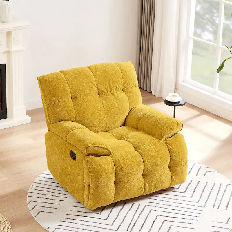 Fauteuil inclinable, pivotant à 360 degrés, moderne et fonctionnel, pour salon