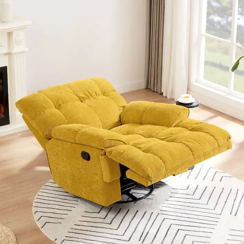 Fauteuil inclinable, pivotant à 360 degrés, moderne et fonctionnel, pour salon