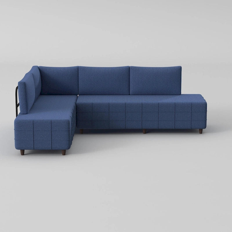 Canapé d'angle Sagopa Modern avec cadre en métal et assise en mousse