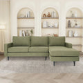 Canapé d'angle contemporain Coast to Coast Sofas, tissu polyester, cadre en bois massif, rembourré