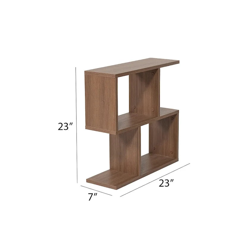 Table d'appoint rectangulaire Lon à 4 étagères, table d'appoint étroite de 58 cm pour salons