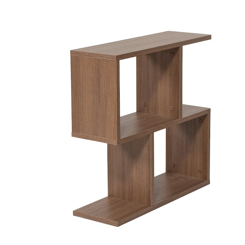 Table d'appoint rectangulaire Lon à 4 étagères, table d'appoint étroite de 58 cm pour salons