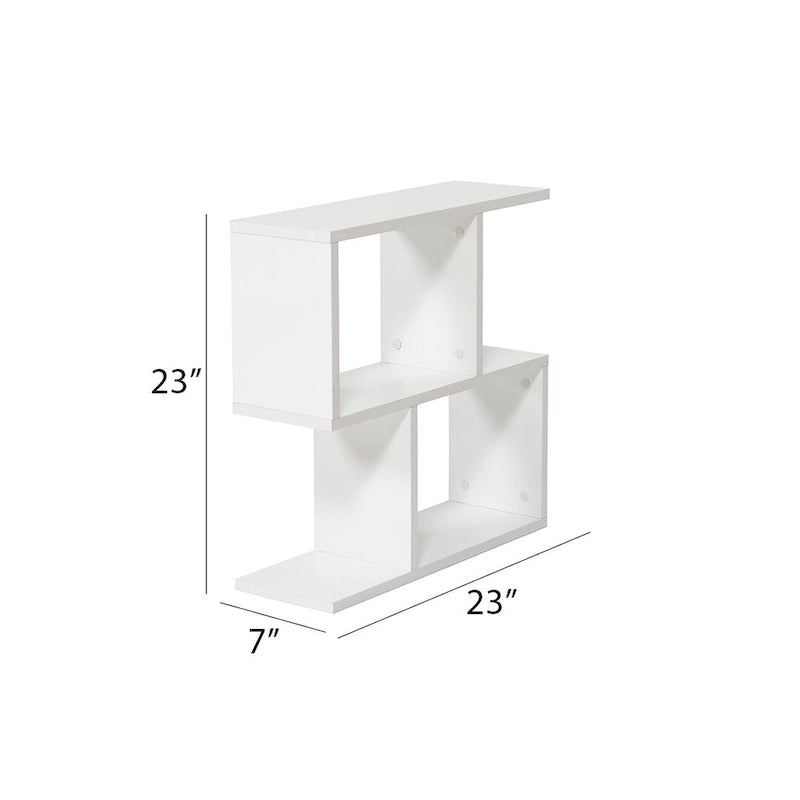 Table d'appoint rectangulaire Lon à 4 étagères, table d'appoint étroite de 58 cm pour salons