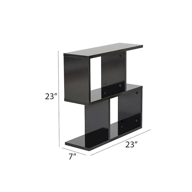 Table d'appoint rectangulaire Lon à 4 étagères, table d'appoint étroite de 58 cm pour salons