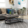 Table basse Damara Transitional de 47 pouces en métal avec 1 étagère par Furniture of America