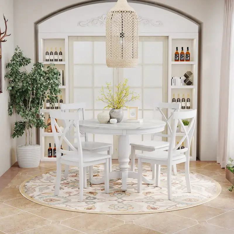 Ensemble table et chaises de salle à manger 5 pièces