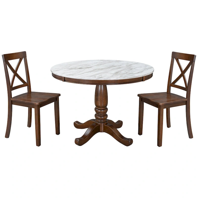 Ensemble table et chaises de salle à manger 5 pièces
