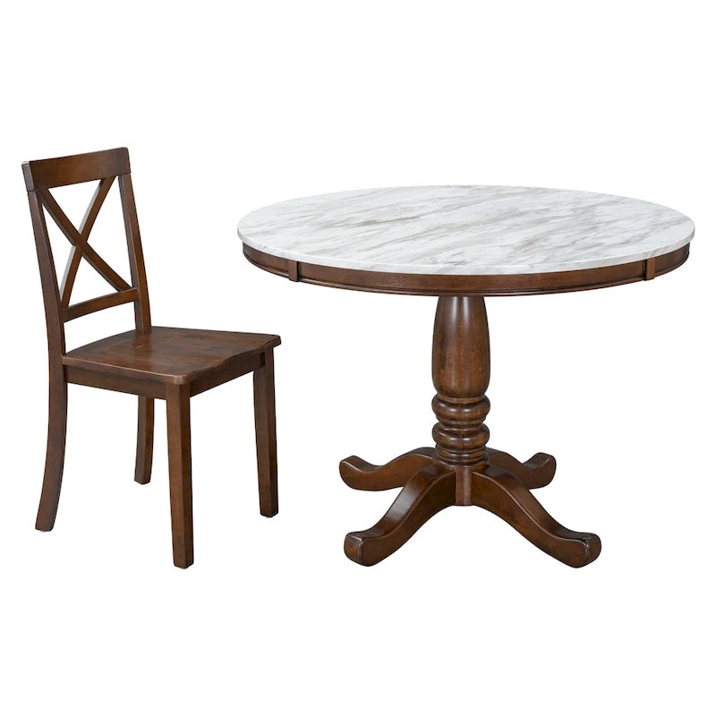 Ensemble table et chaises de salle à manger 5 pièces