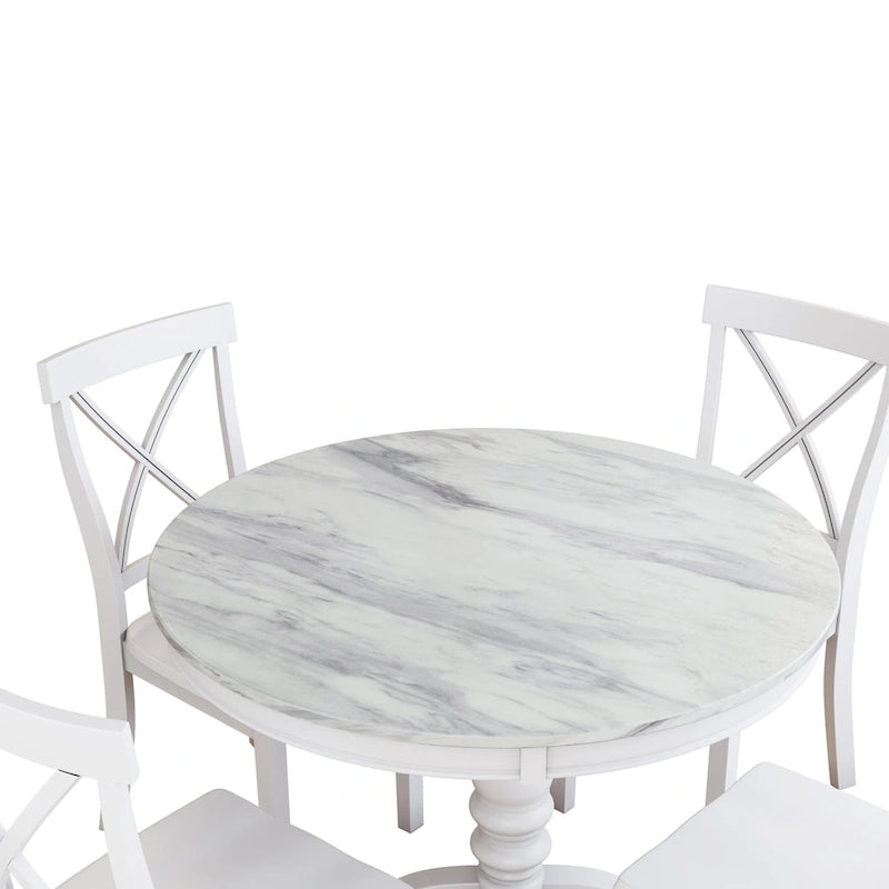 Ensemble table et chaises de salle à manger 5 pièces