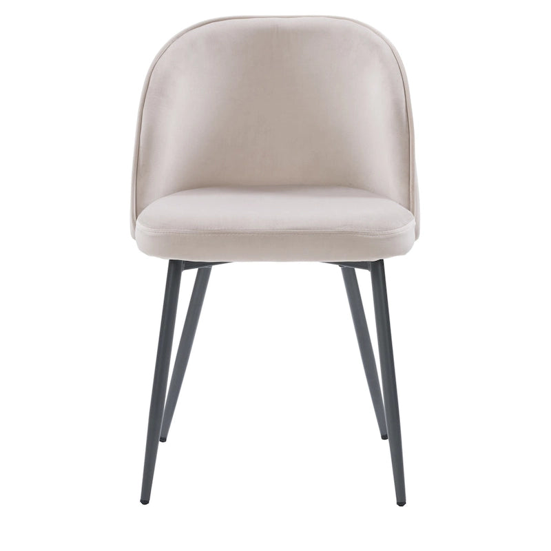 Chaise de salle à manger Ayla en velours