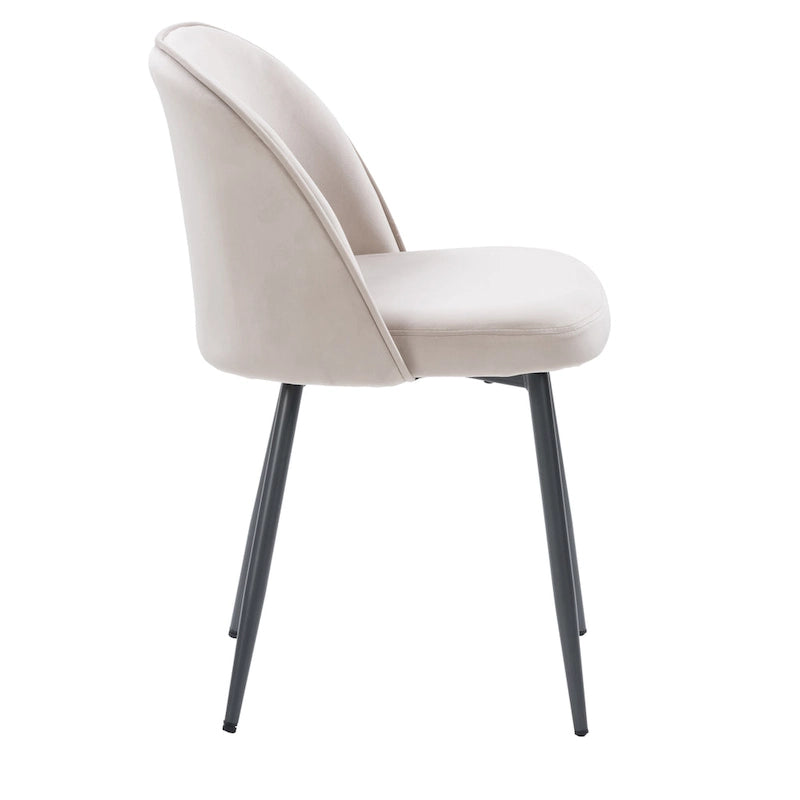 Chaise de salle à manger Ayla en velours