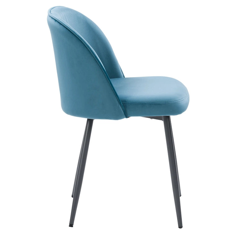 Chaise de salle à manger Ayla en velours