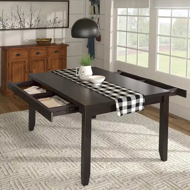 Table à manger rectangulaire Elena Wood par iNSPIRE Q Classic