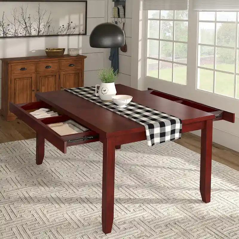 Table à manger rectangulaire Elena Wood par iNSPIRE Q Classic