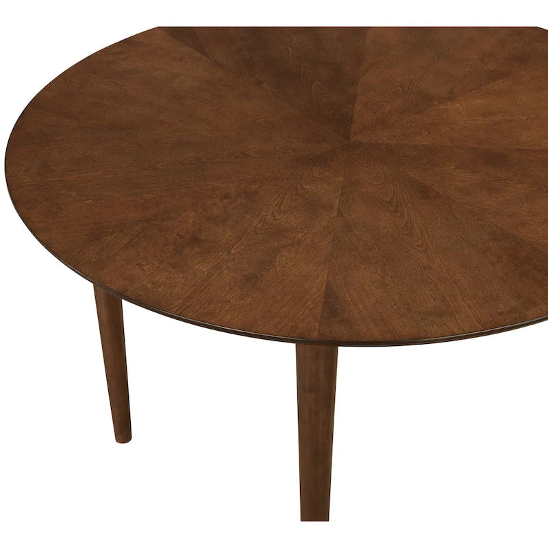 Table à manger ronde à pieds de 47 pouces Belinda Walnut par Greyson Living