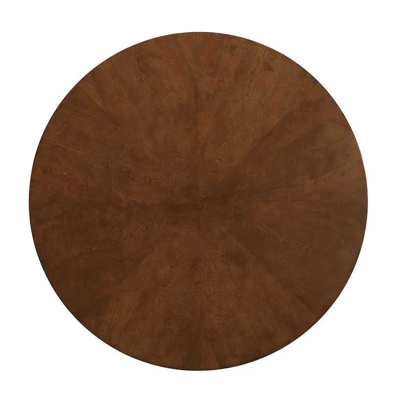Table à manger ronde à pieds de 47 pouces Belinda Walnut par Greyson Living