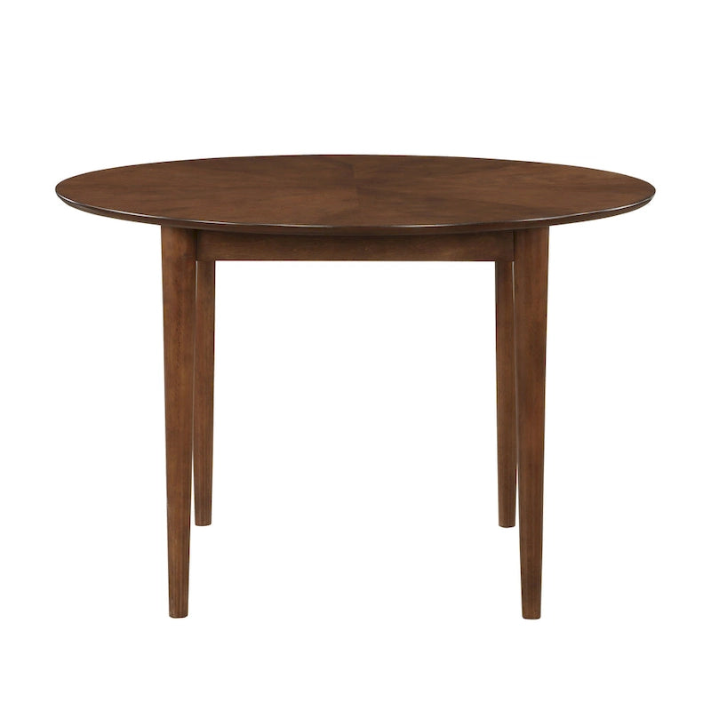 Table à manger ronde à pieds de 47 pouces Belinda Walnut par Greyson Living