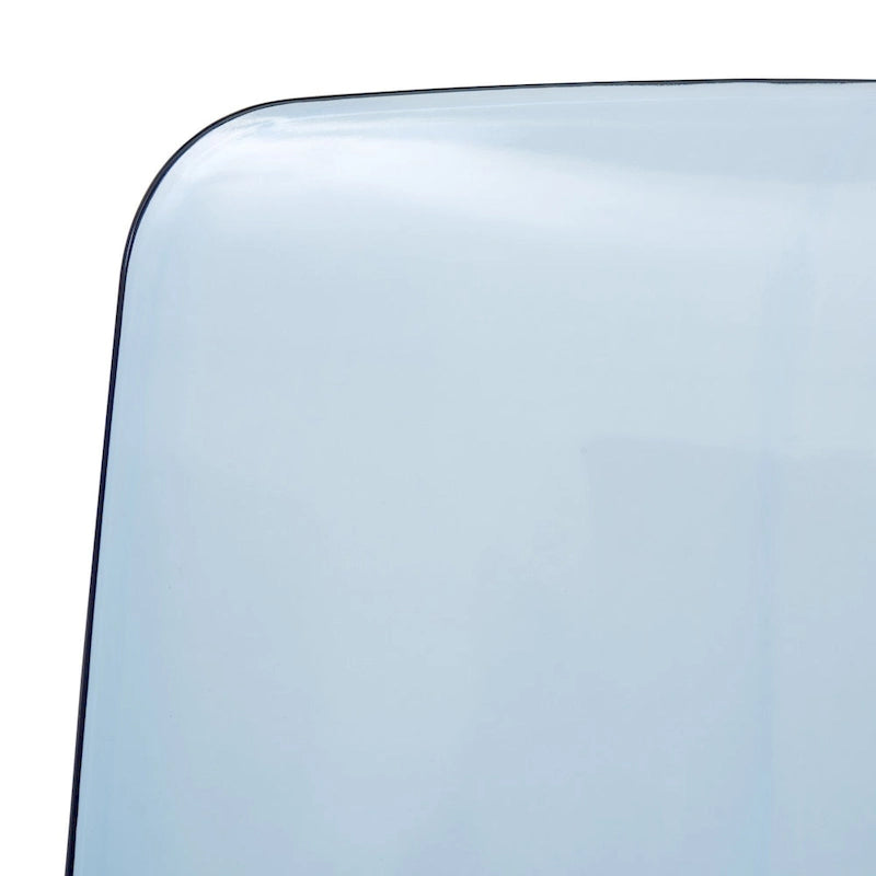 Chaise de salle à manger empilable en acrylique, minimaliste, en plastique, moderne, avec dossier intégral, transparente, d'appoint, pour cuisine, lot de 2