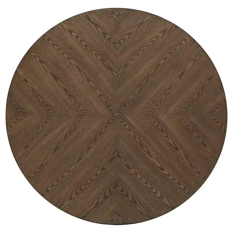 Ensemble de table à manger ronde Tournus bicolore en bois d'hévéa massif par iNSPIRE Q Classic