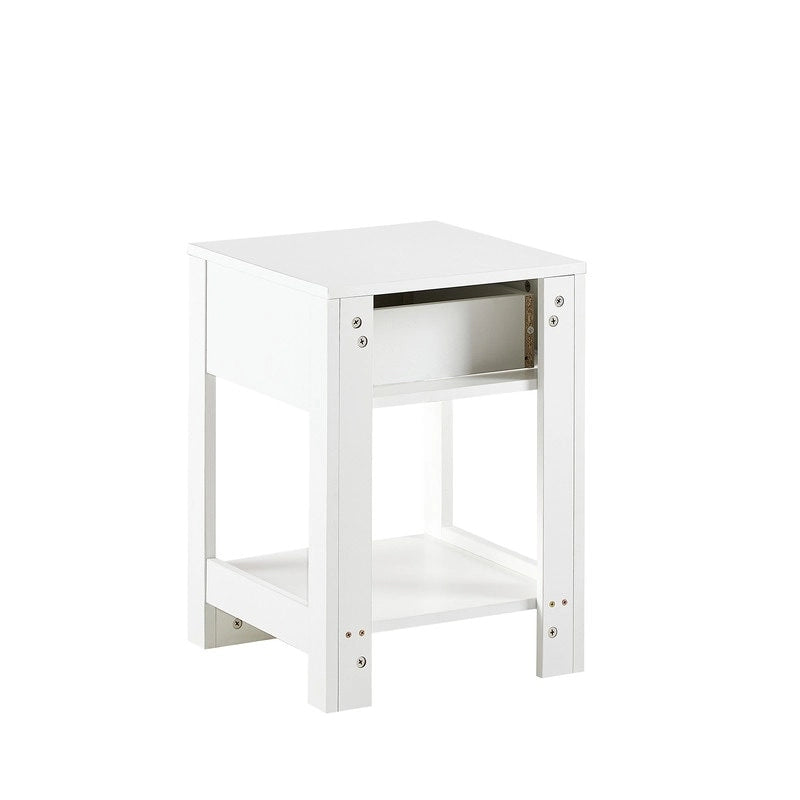 Table de chevet en bois de 15,75 po avec tiroir de rangement, table d'appoint pour salon
