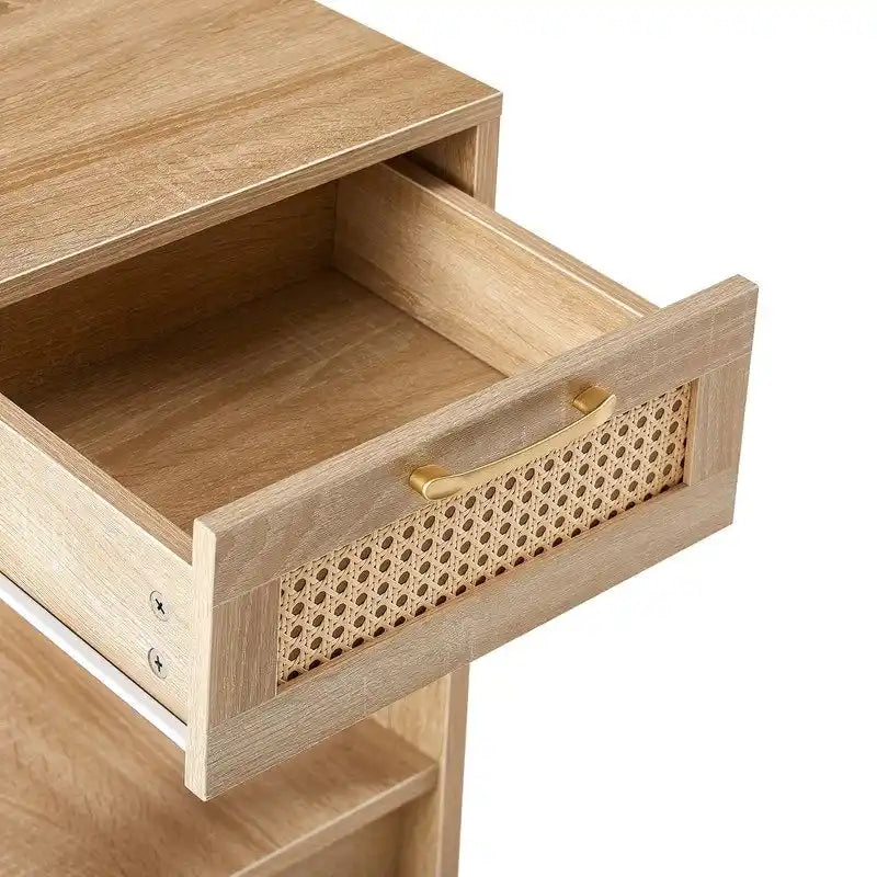 Table de chevet en bois de 15,75 po avec tiroir de rangement, table d'appoint pour salon