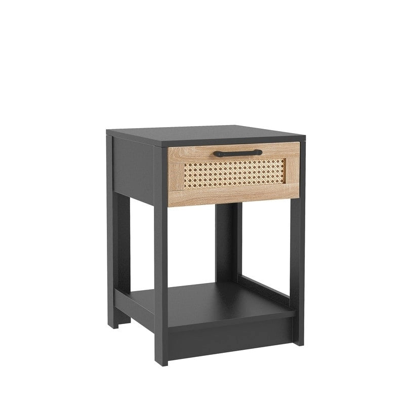 Table de chevet en bois de 15,75 po avec tiroir de rangement, table d'appoint pour salon